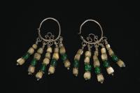 Product Photo: 0444 khalka (ear-rings)Bukhara , nineteenth century